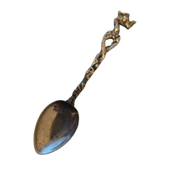 Vintage Souvenir Spoon Lot Rare Rolex Watch Co. Spoon + 3 Italian Pewter Spoons - Picture 6 of 12